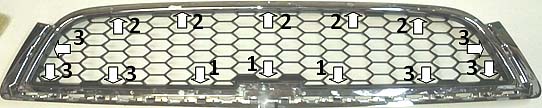 Установка верхней защитной сетки радиатора на Шевроле Каптива 2011-2013 г.в.