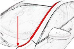 Дефлектор (водосток) лобового стекла Subaru XV 2012-2017
