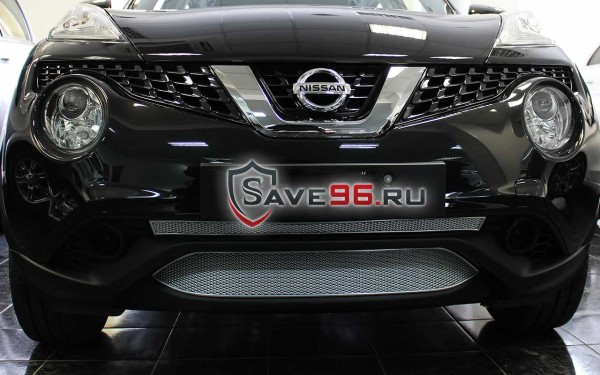 Защита радиатора «Премиум» на Nissan Juke, 2014-2019, 1 поколение, рестайлинг