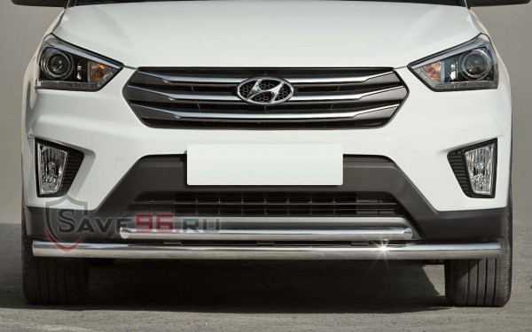 Защита Передняя – Двойная (Круг) на  Hyundai Creta, 2016-2019, 1 поколение
