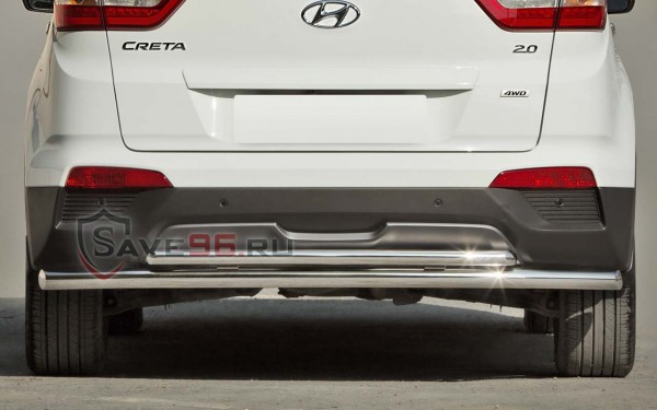 Защита Задняя – Двойная (Круг) на  Hyundai Creta, 2016-2019, 1 поколение