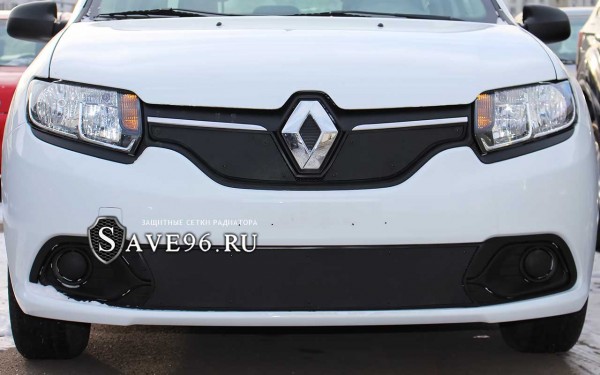 Защита радиатора «Стандарт» на Renault Logan, 2014-2018, 2 поколение (Access, Confort, Active)