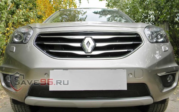 Защита радиатора «Премиум» на Renault Koleos, 2011-2016, 1 поколение, рестайлинг