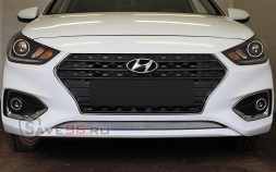 Защита радиатора «Стандарт» на Hyundai Solaris, 2017-2019, 2 поколение