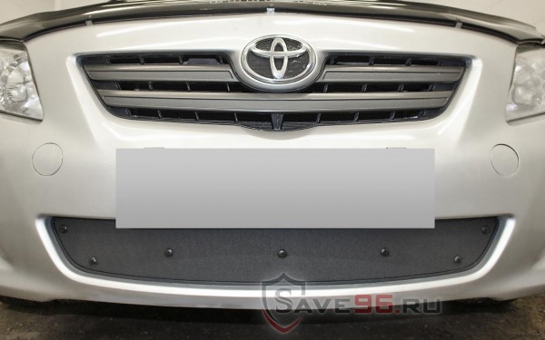 Защита радиатора «Стандарт» на Toyota Corolla, 2006-2010, 10 поколение (E140, E150)