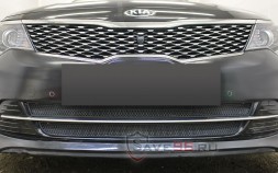 Защита радиатора «Стандарт» на KIA Optima, 2015-2018, 4 поколение (GT, GT-line)