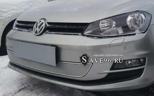 Защита радиатора «Премиум» на Volkswagen Golf, 2013-2017, 7 поколение