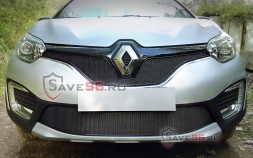 Защита радиатора «Премиум» на Renault Kaptur, 2016-2019, 1 поколение