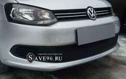 Защита радиатора «Премиум» на Volkswagen Polo, 2009-2015, 5 поколение (B5) (седан)