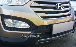 Защита радиатора «Стандарт» на Hyundai Santa Fe, 2012-2016, 3 поколение (DM)