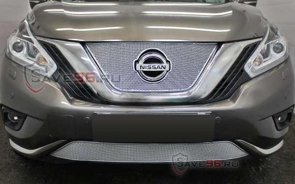 Защита радиатора «Премиум» на Nissan Murano, 2016-2019, 3 поколение (Z52)