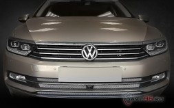 Защита радиатора «Стандарт» на Volkswagen Passat, 2015-2019, 8 поколение (B8) (с камерой)