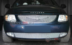 Защита радиатора «Премиум» на Chrysler Voyager, 2001-2004, 4 поколение