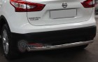 Защита Задняя – Одинарная (Овал) на Nissan Qashqai, 2013-2019, 2 поколение (J11)