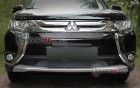 Защита радиатора «Оптимал» на Mitsubishi Outlander 2015-2018, 3 поколение, рестайлинг 2