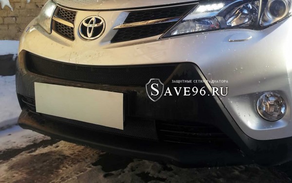 Защита радиатора «Стандарт» на Toyota RAV 4, 2013-2015, 4 поколение (CA40) (Comfort, Elegance, Prestige)