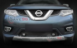 Защита радиатора «Оптимал» на Nissan X-Trail, 2014-2018, 3 поколение (T32)