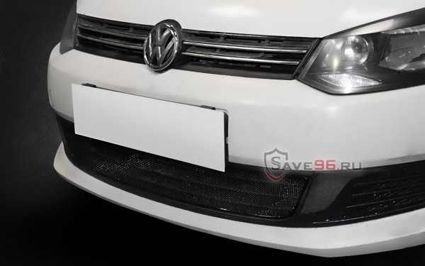 Защита радиатора «Оптимал» на Volkswagen Polo, 2009-2015, 5 поколение (B5) (седан)