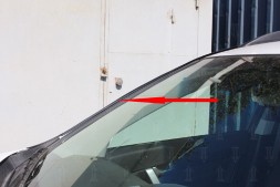 Дефлектор (водосток) лобового стекла Chevrolet Captiva 2012-2013, 2013- c рейлингами