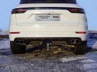 Фаркоп (оцинкованный, съемный крюк, с электрикой) на Porsche Cayenne Turbo 2018-
