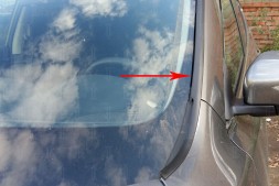 Дефлектор (водосток) лобового стекла Nissan X-Trail 2015-2018, 2018-