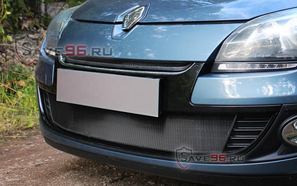 Защита радиатора «Стандарт» на Renault Megane, 2012-2014, 3 поколение, рестайлинг
