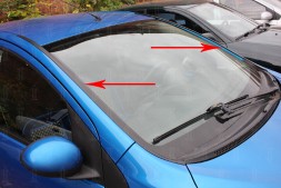 Дефлектор (водосток) лобового стекла Peugeot 107 2005-2009, 2009-2012, 2012-2014