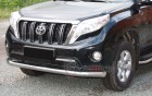 Защита Передняя – Одинарная (Круг) на Toyota Land Cruiser Prado, 2013-2018, 150 Series, рестайлинг 1