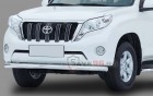 Защита Передняя – Одинарная (Круг) на Toyota Land Cruiser Prado, 2013-2018, 150 Series, рестайлинг 1