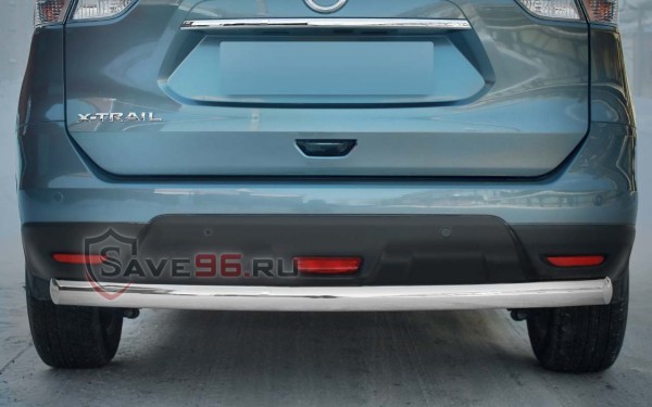Защита Задняя – Одинарная (Овал) на Nissan X-Trail, 2014-2019, 3 поколение (T32)