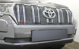 Защита радиатора «Премиум» на Toyota Land Cruiser Prado 150, 2017-2019, 4 поколение, рестайлинг 2