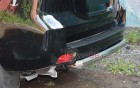Защита Задняя – Одинарная (Овал) на Тойота Ленд Крузер Прадо, 2013-2018, 150 Series, рестайлинг 1