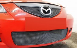 Защита радиатора «Стандарт» на Mazda 3, 2006-2009, 1 поколение (BK), рестайлинг (седан)