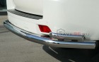 Защита Задняя – Одинарная с уголками (Круг) на Toyota Land Cruiser Prado, 2013-2018, 150 Series, рестайлинг 1