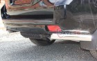 Защита Задняя – Уголки одинарные (Круг) на Тойота Ленд Крузер Прадо, 2013-2018, 150 Series, рестайлинг 1