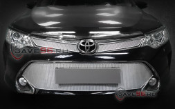Защита радиатора «Премиум» на Toyota Camry, 2014-2017, 7 поколение (XV50, XV55), рестайлинг