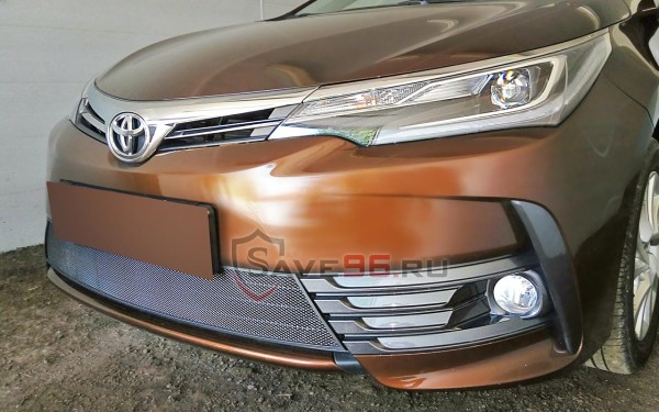Защита радиатора «Стандарт» на Toyota Corolla, 2015-2019, 11 поколение (E160, E170), рестайлинг