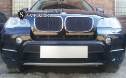 Защита радиатора «Премиум» на BMW X5, 2006-2013, 2 поколение (E70)