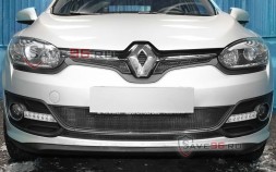 Защита радиатора «Стандарт» на Renault Megane, 2014-2016, 3 поколение, рестайлинг 2