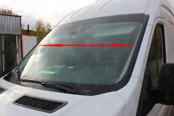 Дефлектор (водосток) лобового стекла Ford Transit VII 2014- (фургон, высокая крыша)