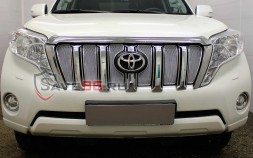 Защита радиатора «Премиум» на Toyota Land Cruiser Prado 150, 2013-2018, 4 поколение, рестайлинг