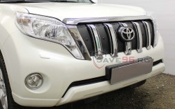 Защита радиатора «Премиум» на Toyota Land Cruiser Prado 150, 2013-2018, 4 поколение, рестайлинг