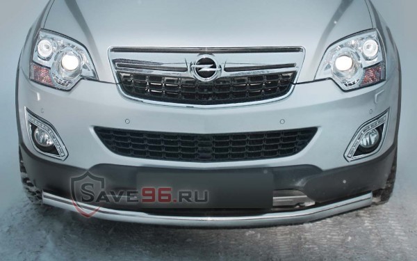 Защита Передняя – Одинарная (Круг) на Opel Antara, 2011-2015, 1 поколение, рестайлинг