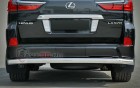 Защита Задняя – Одинарная (Круг) на Lexus LX, 2014-2019, 3 поколение, рестайлинг 2