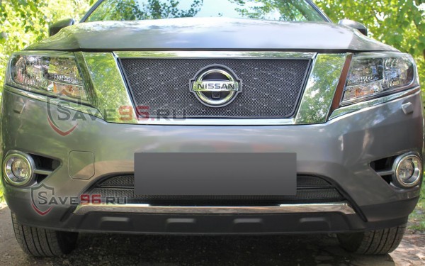 Защита радиатора «Стандарт» на Nissan Pathfinder, 2012-2016, 4 поколение (R52)