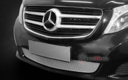 Защита радиатора «Премиум» на Mercedes-Benz V-Class, 2014-2019, 2 поколение (W447)