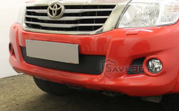 Защита радиатора «Стандарт» на Toyota Hilux, 2011-2015, 7 поколение, рестайлинг