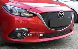 Защита радиатора «Премиум» на Mazda 3, 2013-2016, 3 поколение (BM)