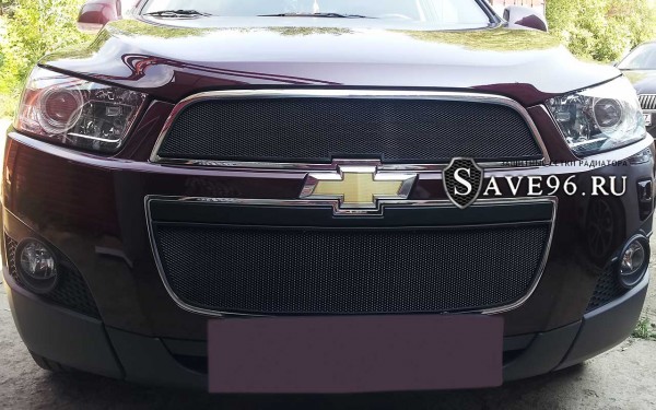 Защита радиатора «Стандарт» на Chevrolet Captiva, 2011-2013, 1 поколение, рестайлинг