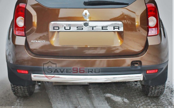 Защита Задняя – Одинарная (Овал) на Renault Duster, 2011-2015, 1 поколение